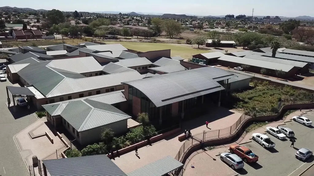 Aerial view of Tlhabane Community Health Centre